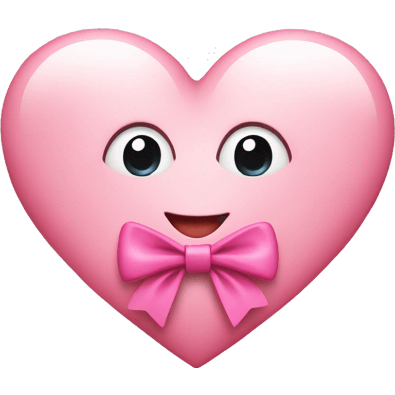 heart wearing a pink bow emoji