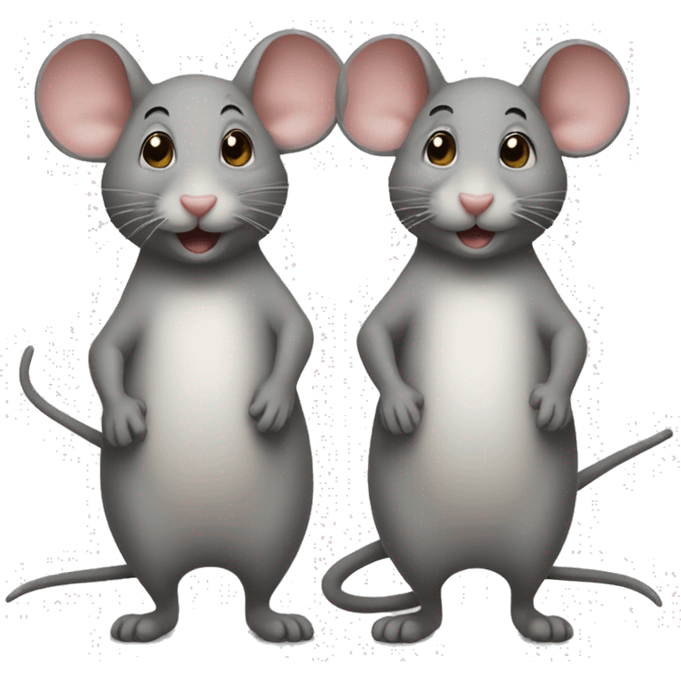 Two mouses emoji