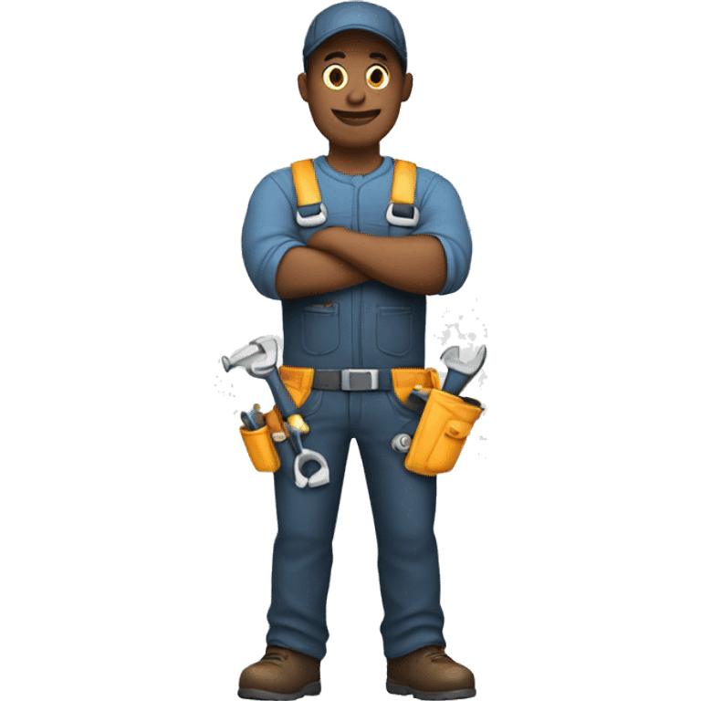 Mechanic Crossing Arms with tools emoji