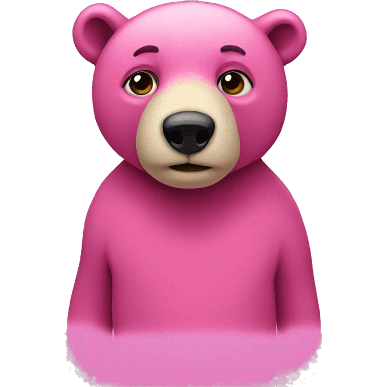 Ein Bär in pink  emoji