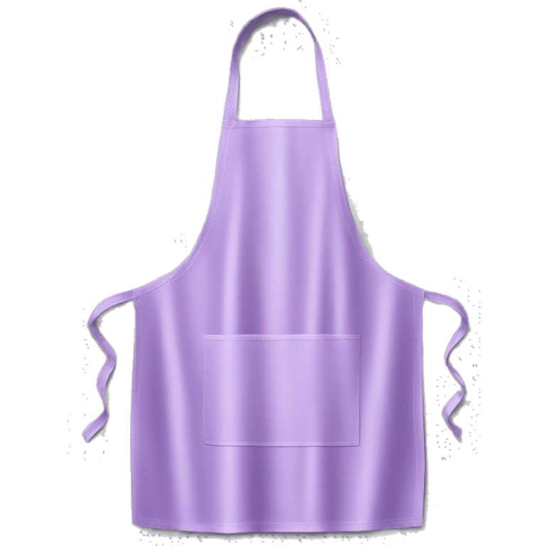 Realistic isolated light purple kitchen apron. emoji