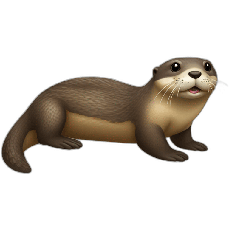 Loutre sur tortue emoji