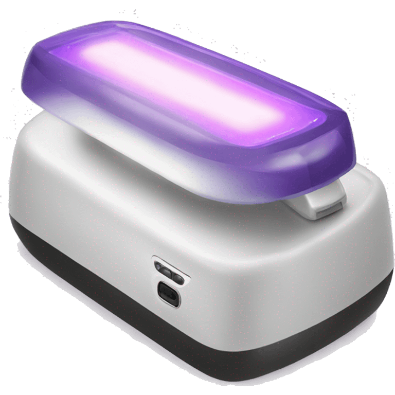 Realistic uv nail lamp emoji