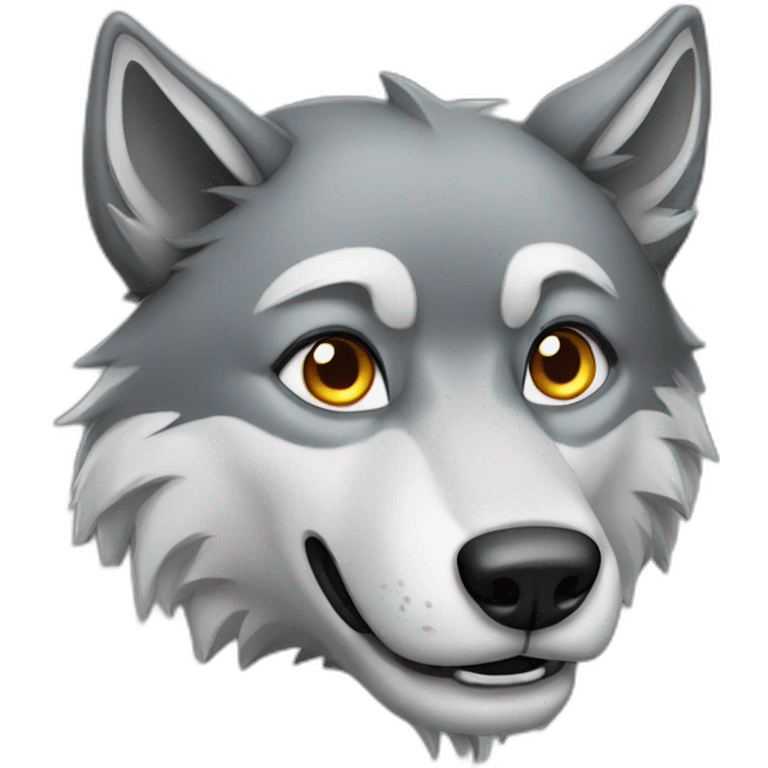 cartoon wolf emoji