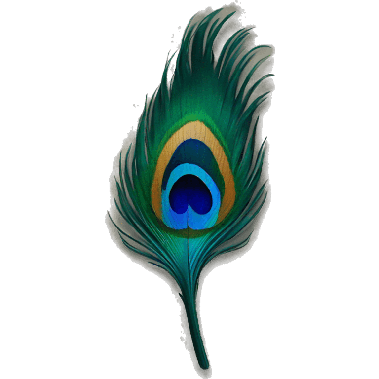 Peacock's feather emoji