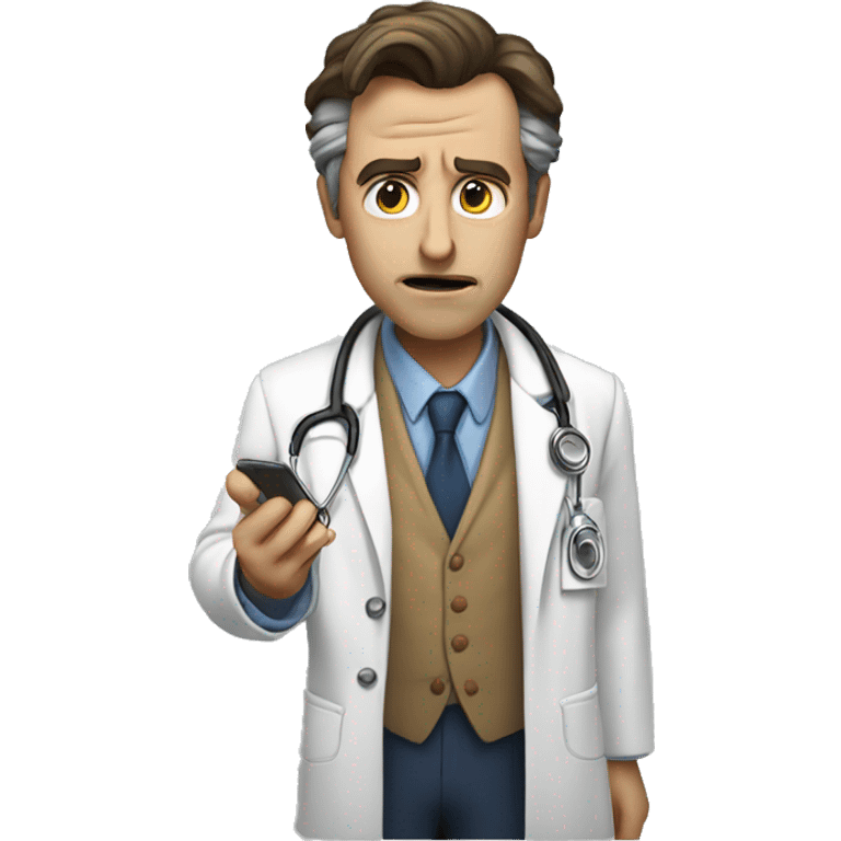 The doctor makes a declaration of refusal emoji