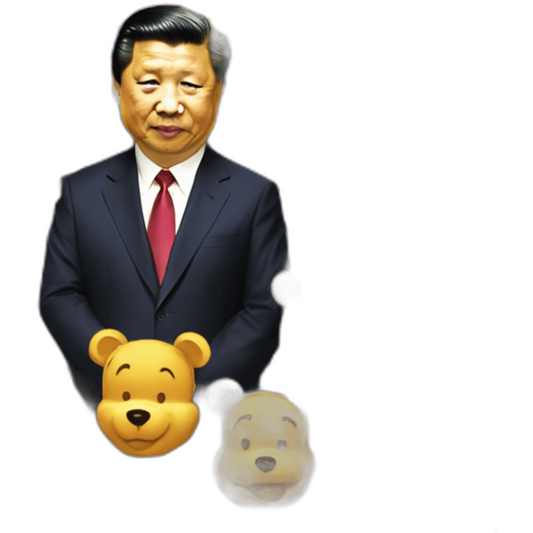 President Xi huge Winnie the Pooh emoji