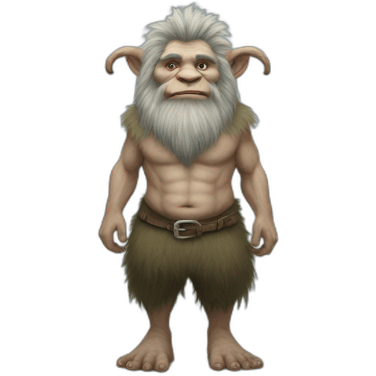 icelandic troll realistic full body emoji