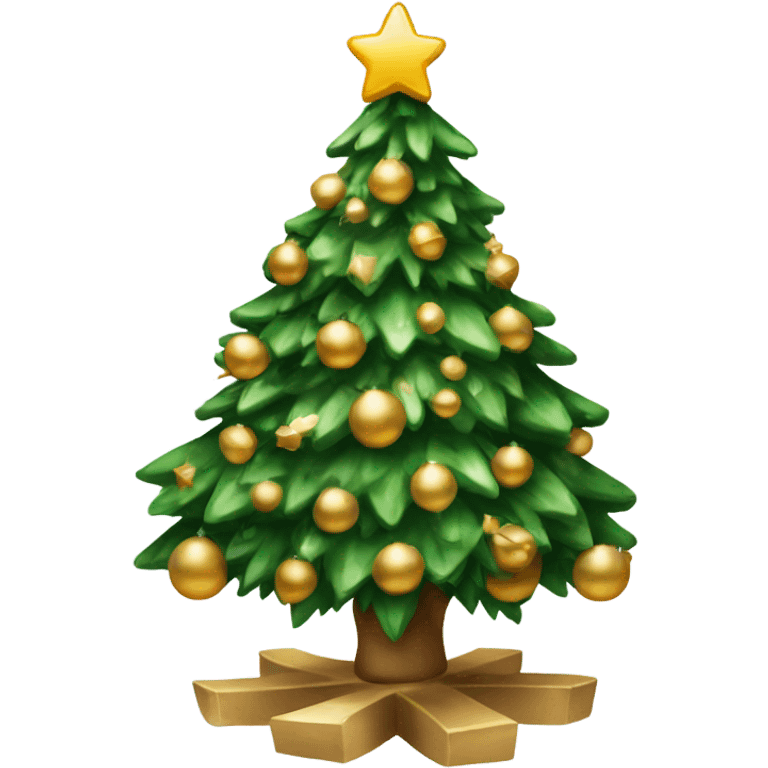 luxurious christmas tree emoji