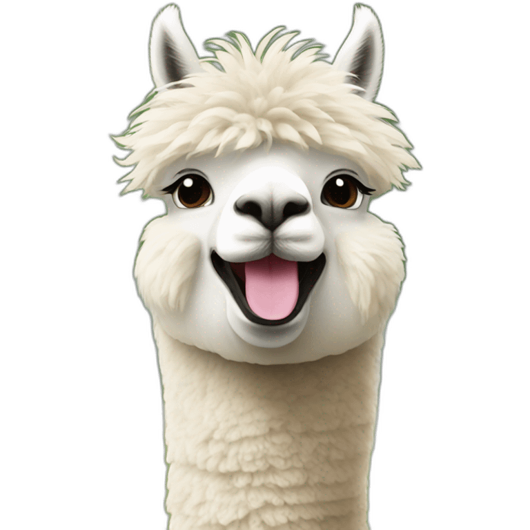 enjoying life as a alpaca emoji