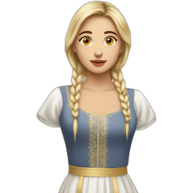 Beautiful Romanian girl emoji