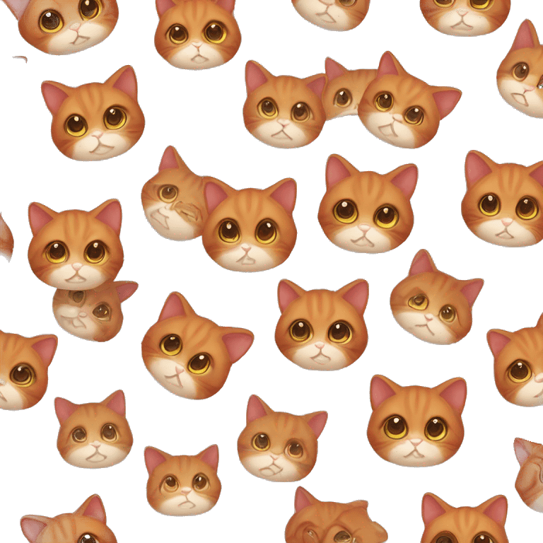 cute red lop-eared cat emoji