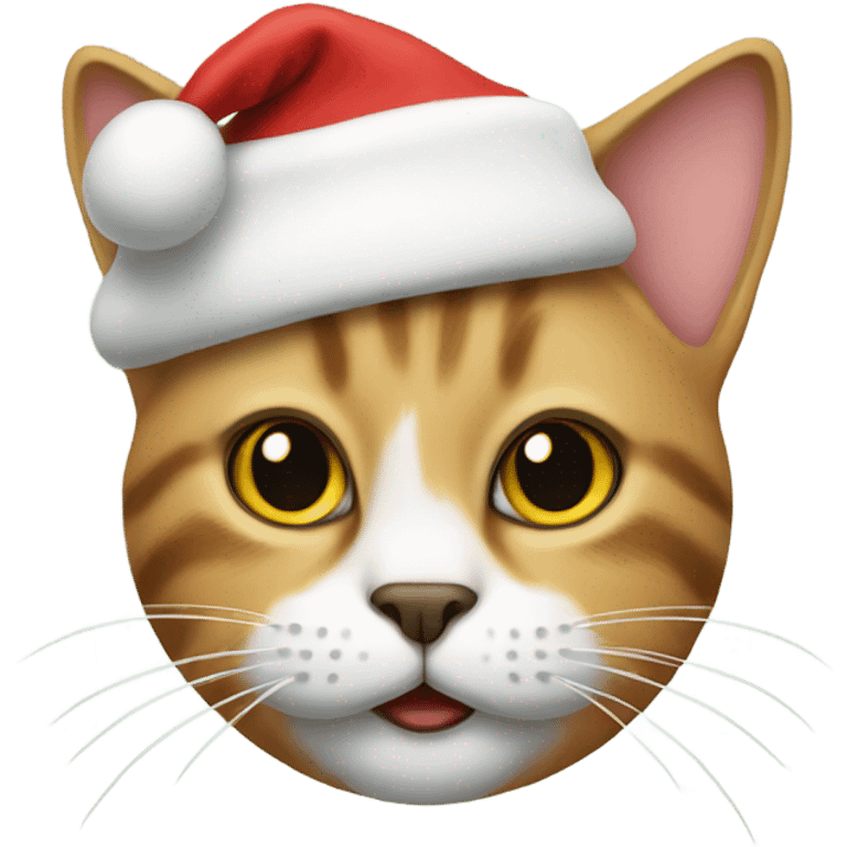 santa cat emoji