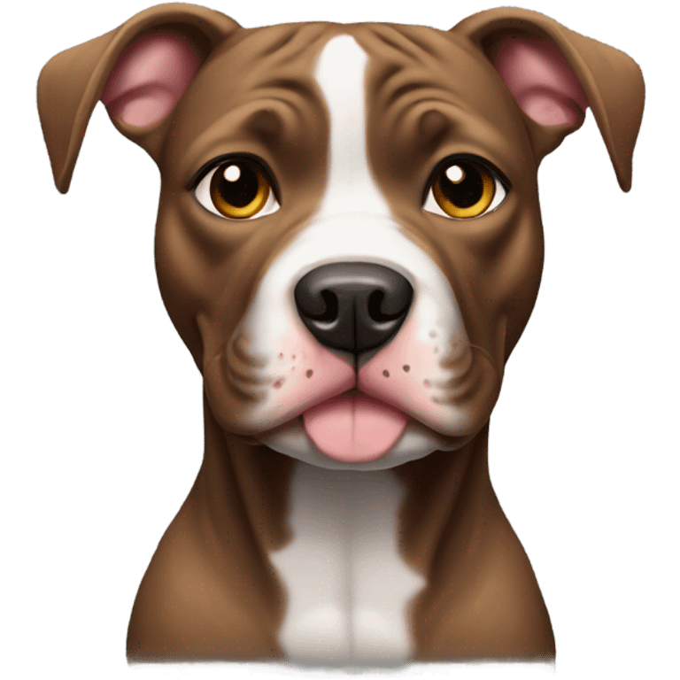 pitbull black cute dog emoji