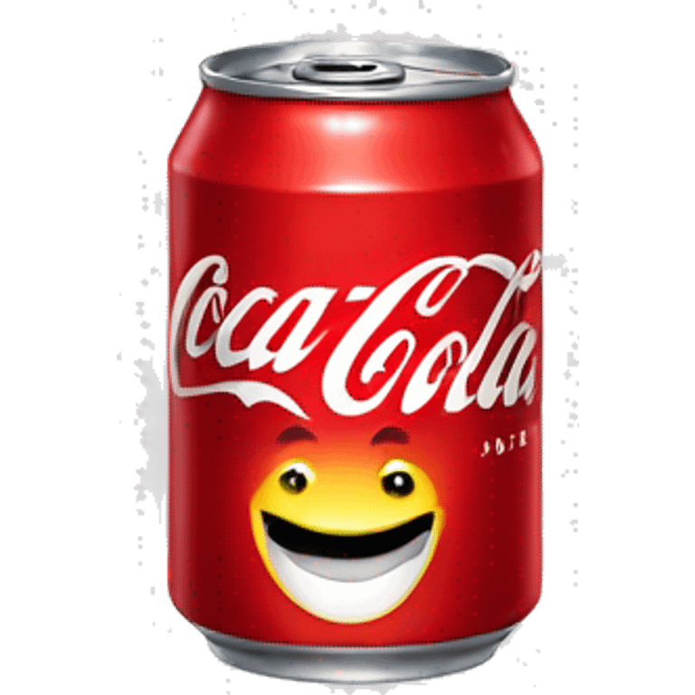 can of coca cola smile emoji