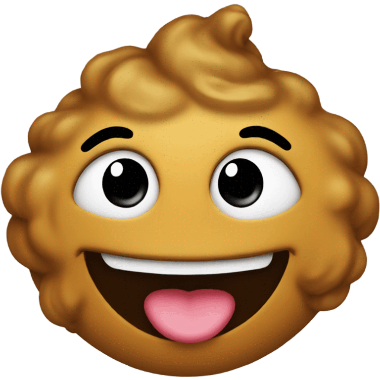 A poo with a smily face  emoji