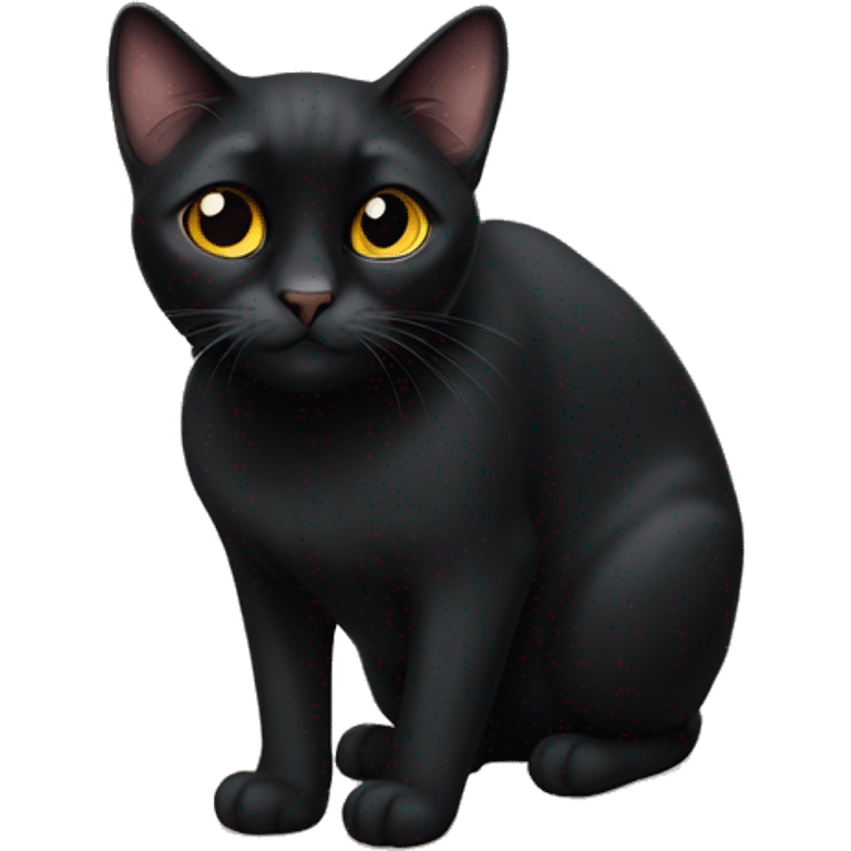 bombay black cat emoji