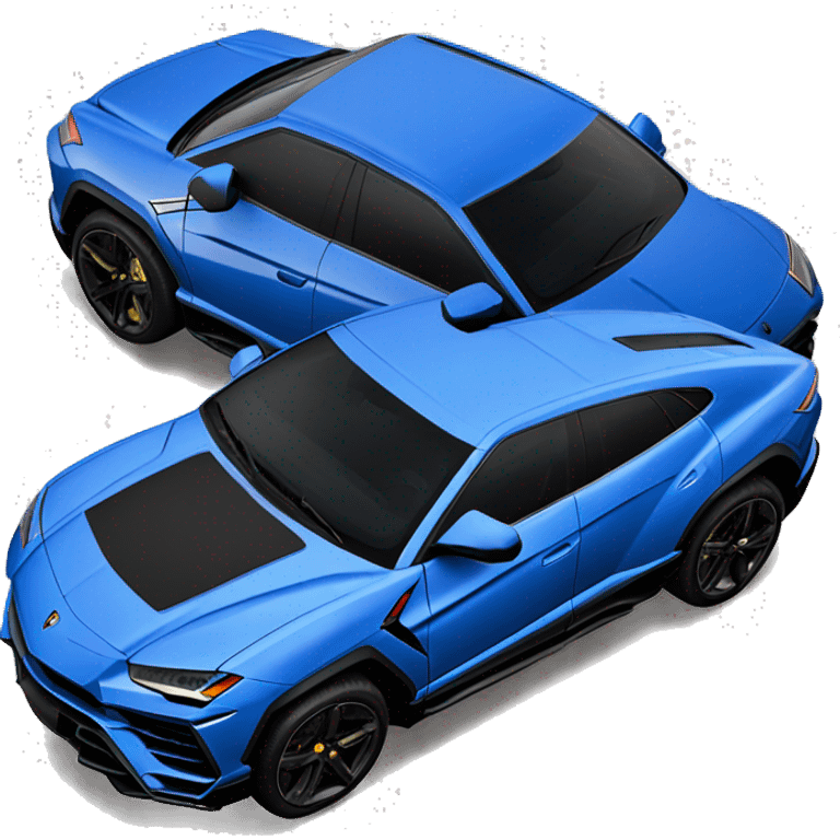 Blue Lamborghini Urus emoji