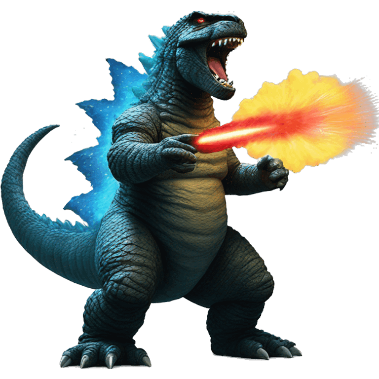 GODZILLA shoots lasers from mouth emoji