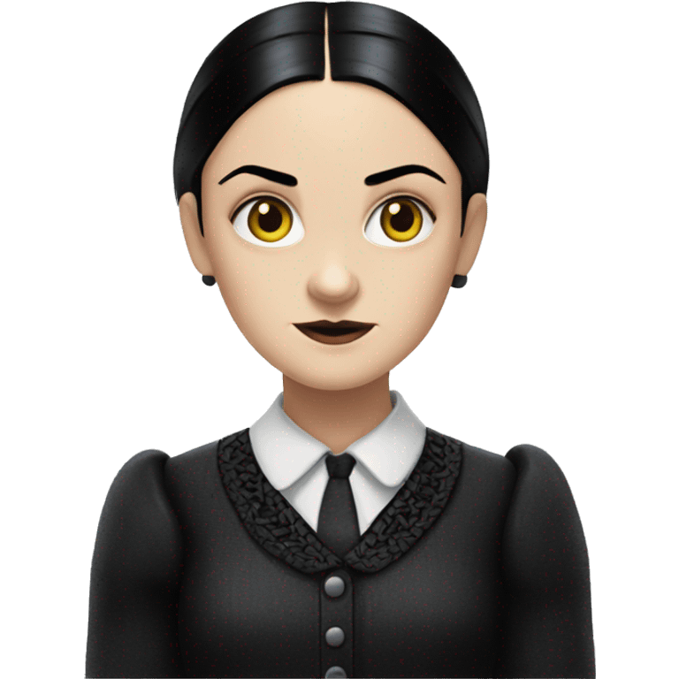 Wednesday Addams from Netflix's Wednesday emoji