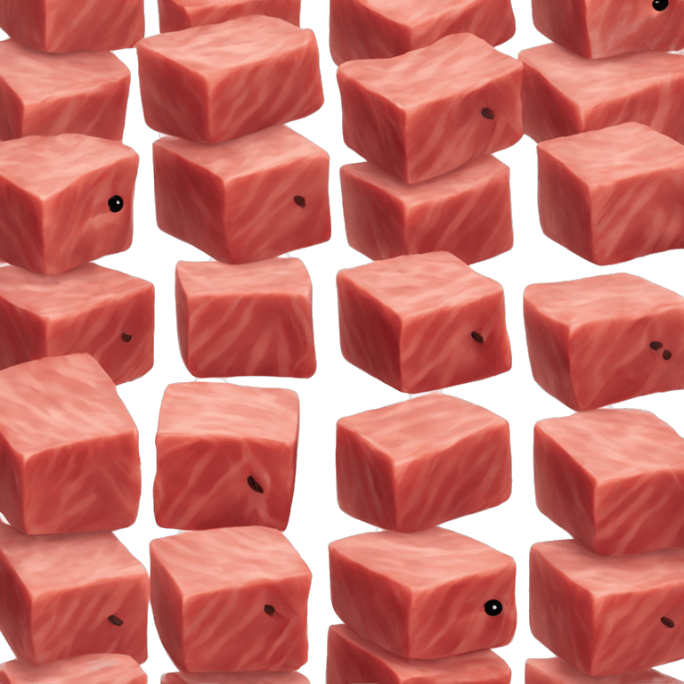 Meat cubes  emoji