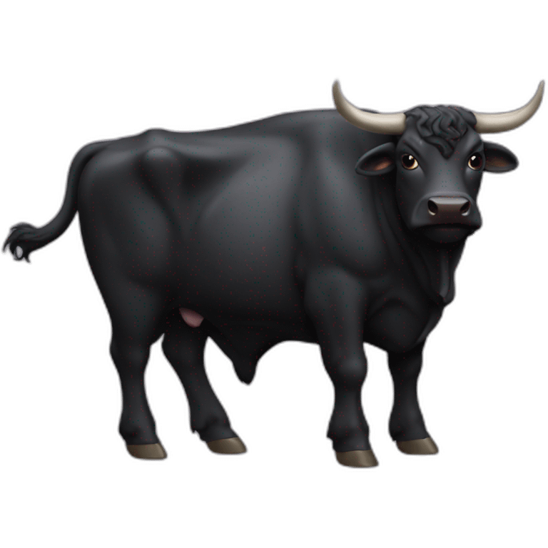 black BULL TERIER emoji