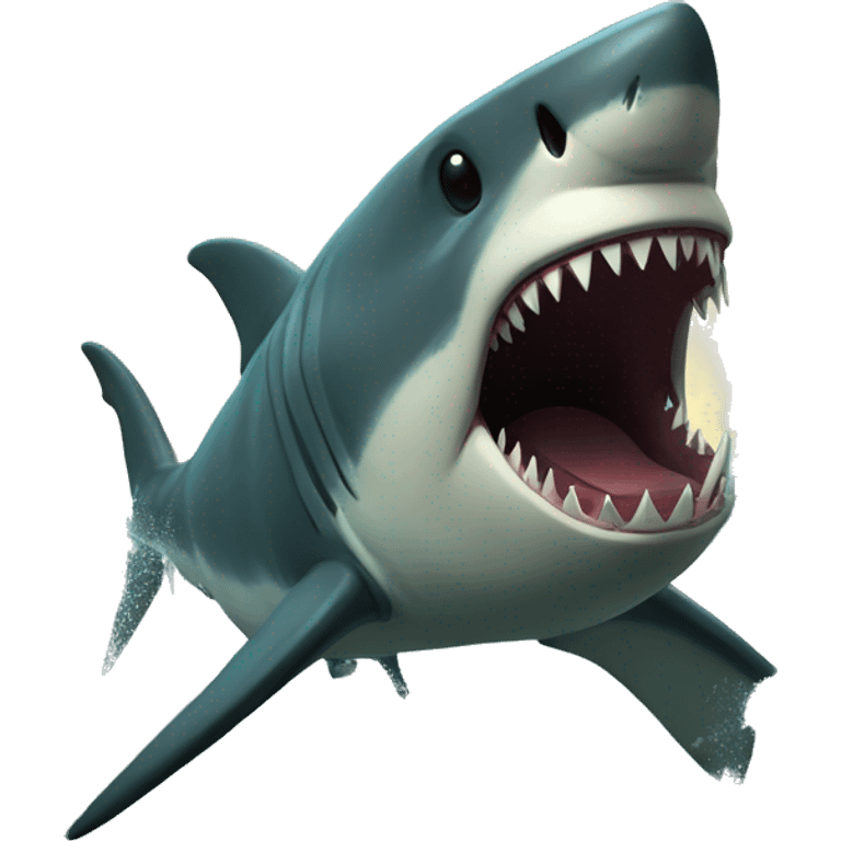 Megalodon with scar emoji