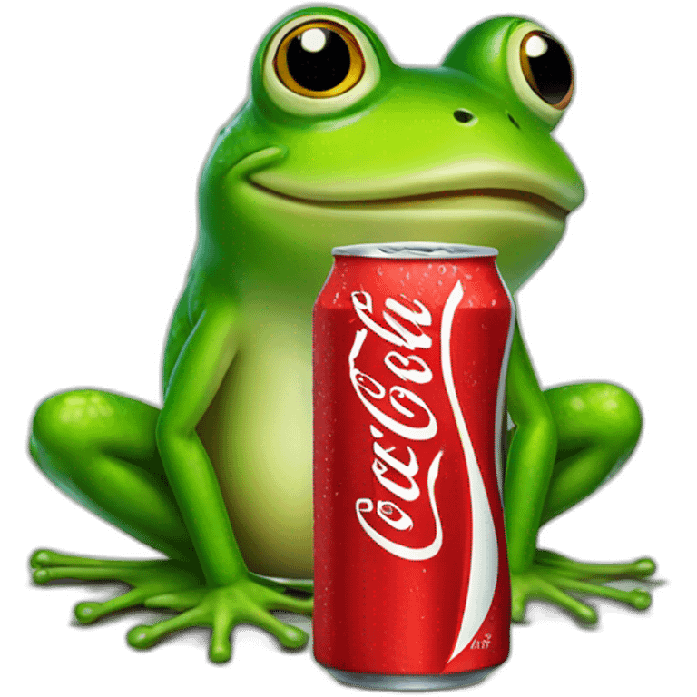 Ms frog coca cola happy emoji