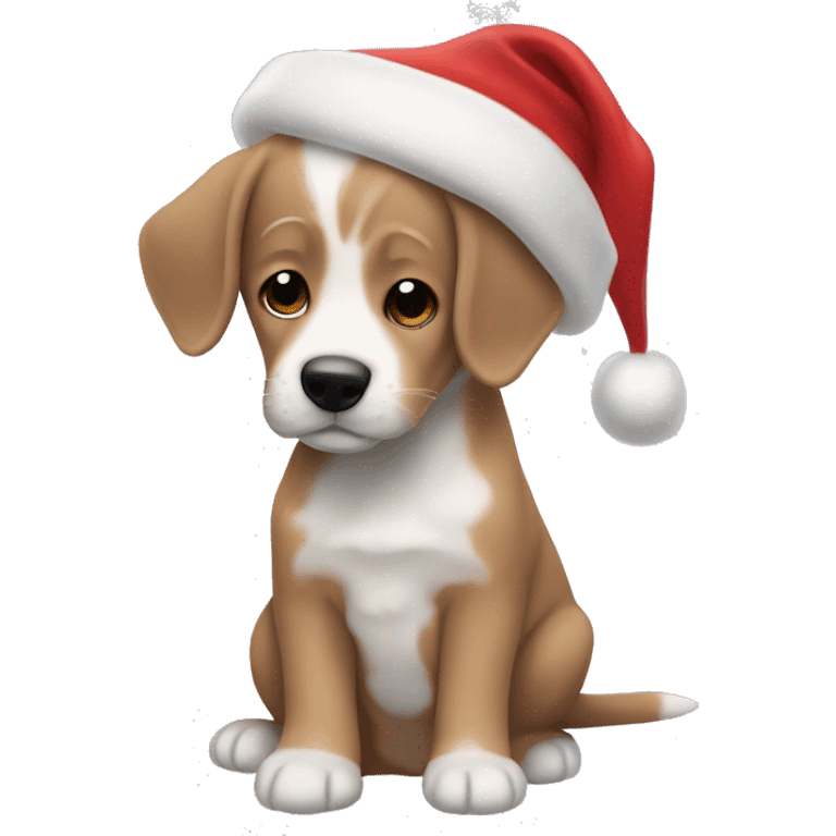 Christmas puppy ￼ emoji