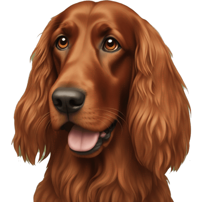 Irish setter dog emoji