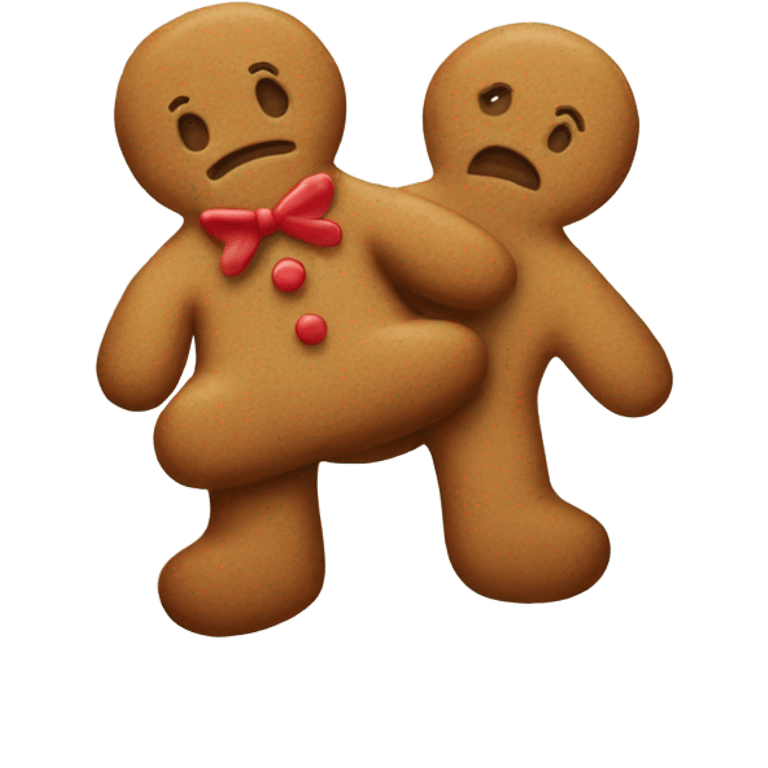 Sad gingerbread man  emoji