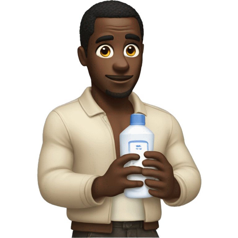 Diddy with lotion in his hand emoji