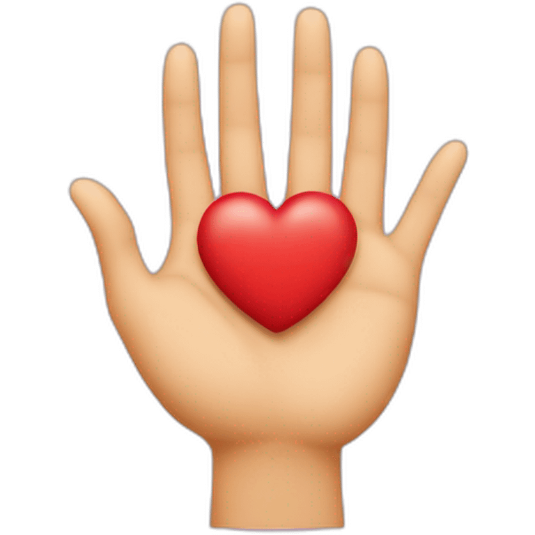 coeur avec deux mains emoji