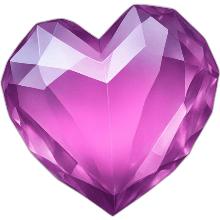 Crystal heart emoji