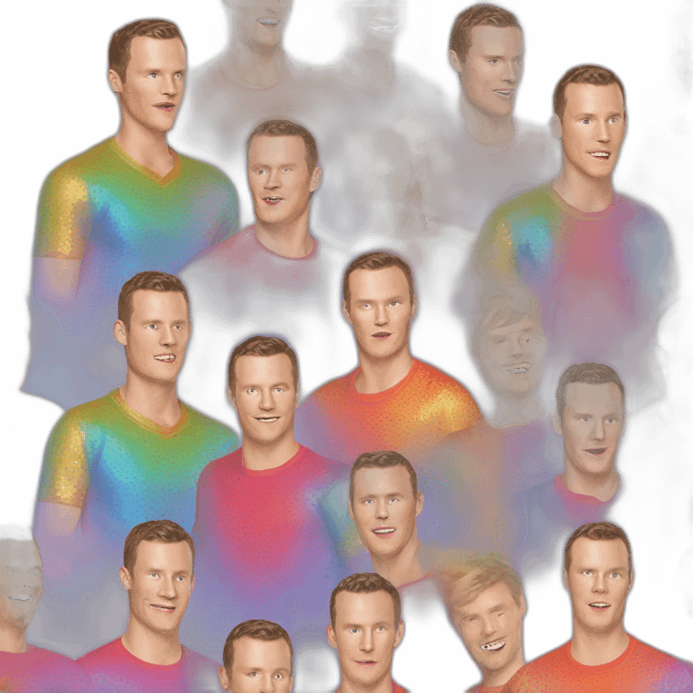 Disco Jonathan Toews wearing rainbow lace shirt emoji