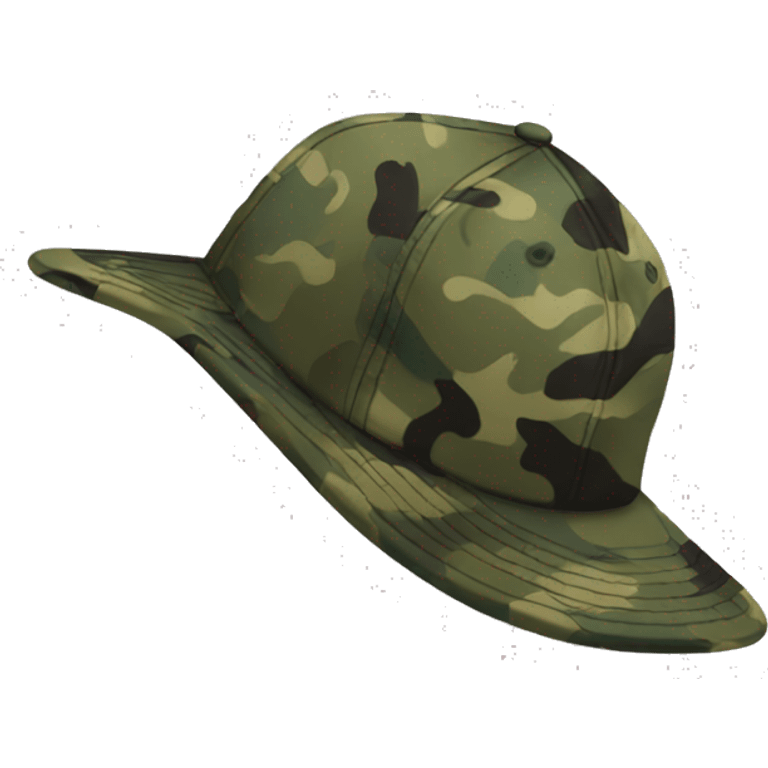  camo cap back side emoji