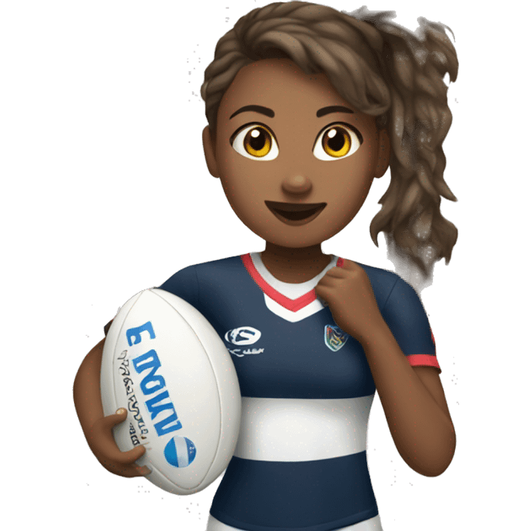 Rugby girl emoji