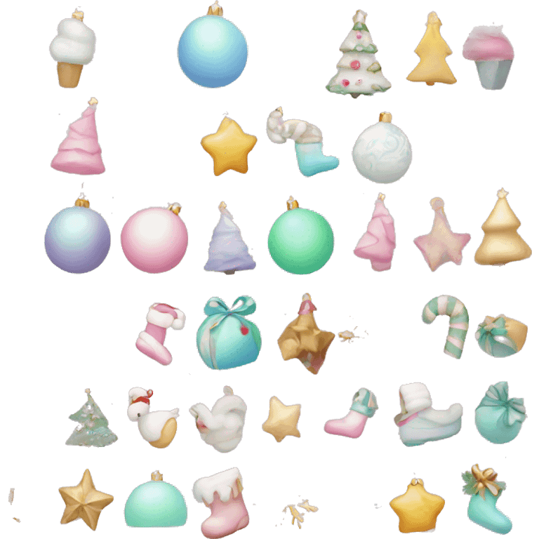 Pastel Christmas emoji