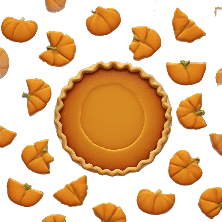 Pumpkin pie emoji