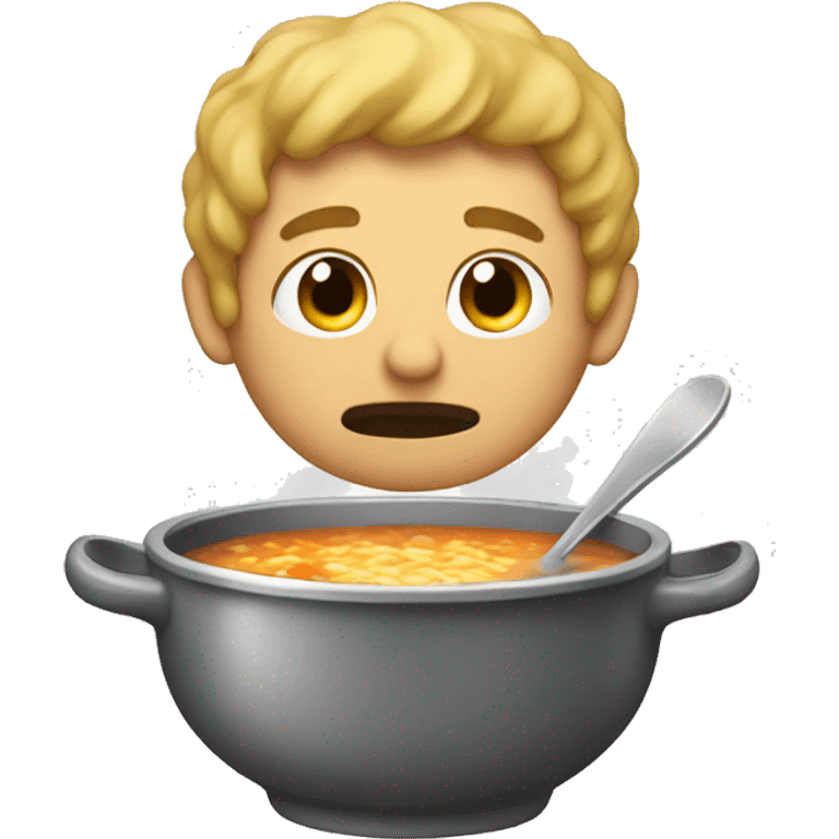 The soup is coming emoji