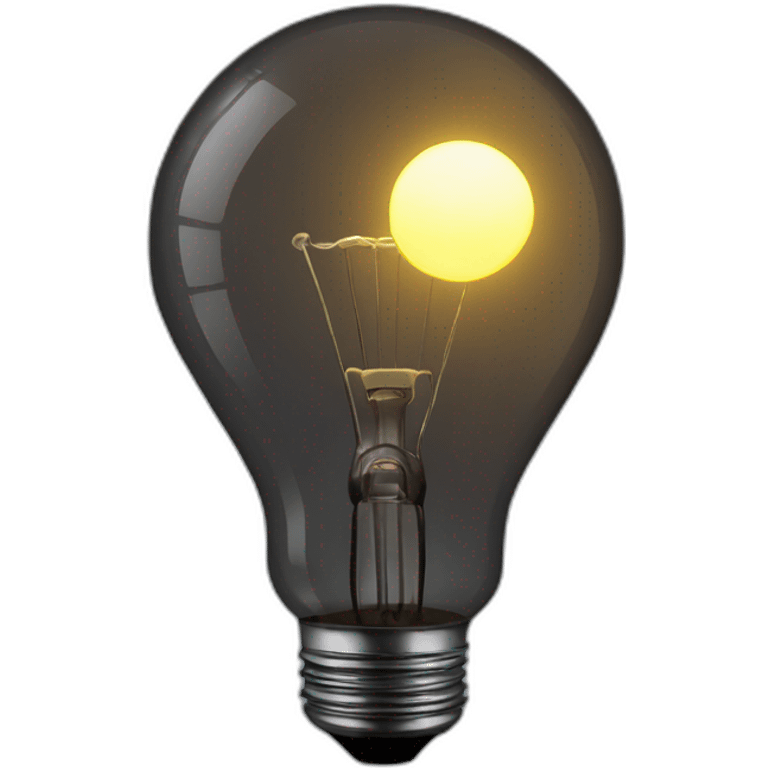 bulb in night emoji