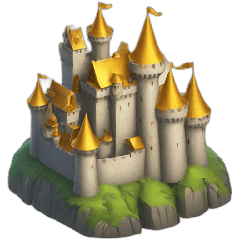 Castle with golden roofs emoji