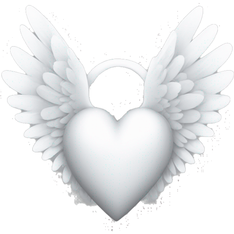 A heart with white wings emoji