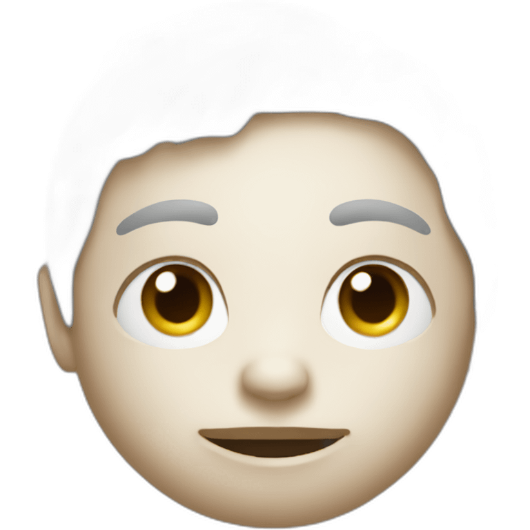 Artificial personality round shape emoji