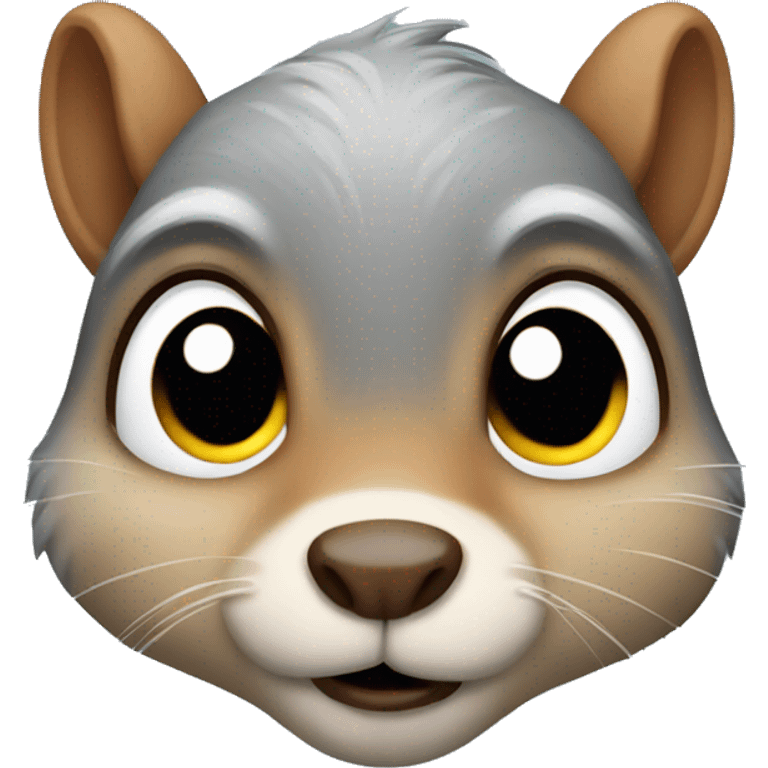 squirrel with tears emoji