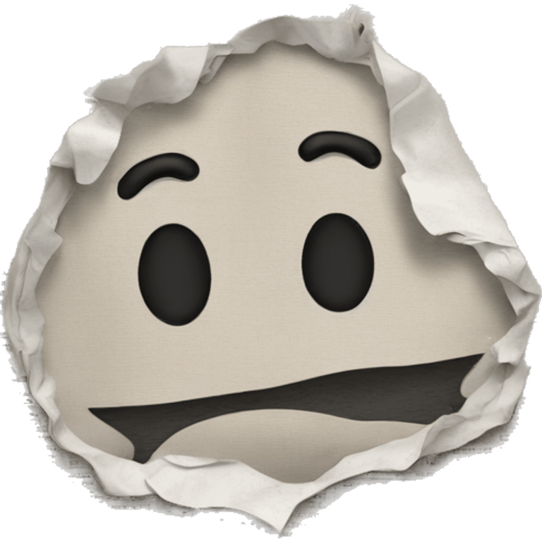 Newspaper messy emoji