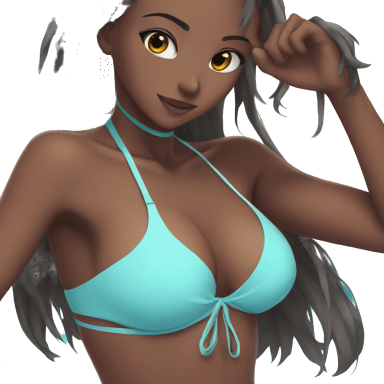 anime girls in bikini emoji