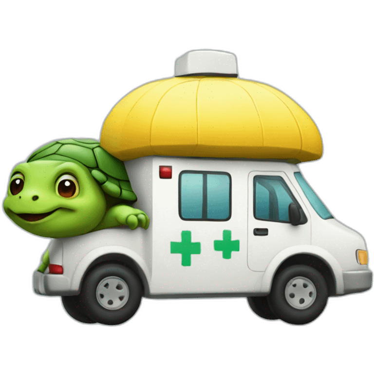 turtle shaped ambulance emoji