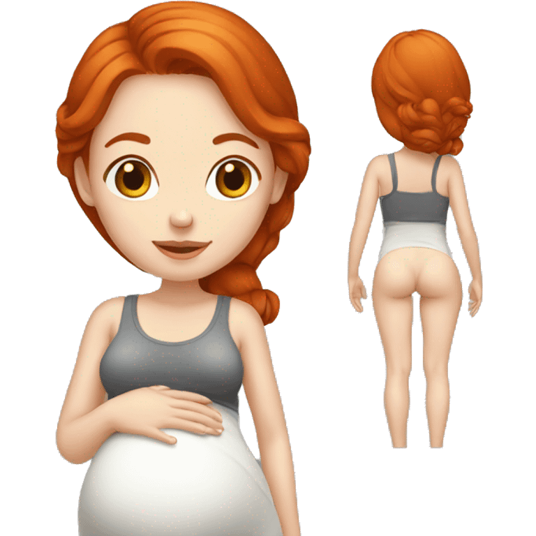 Pregnant redhead emoji