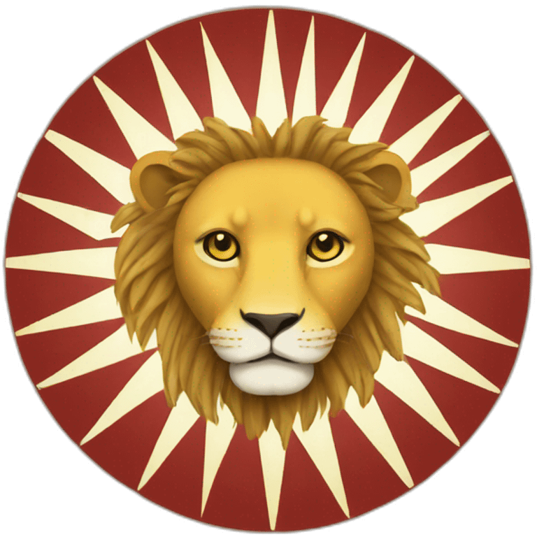 Lion sun flag emoji